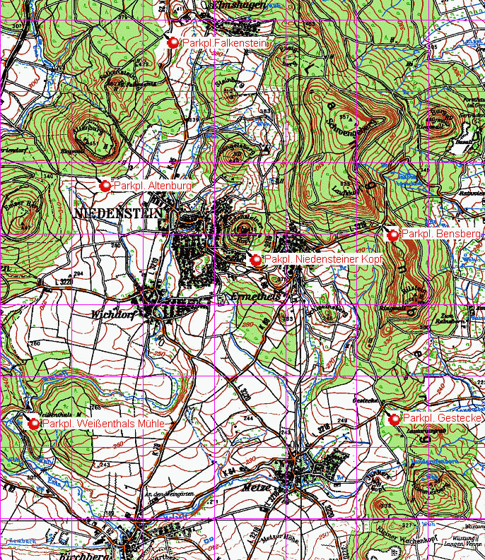 Rundwege des Naturparks Habichtswald