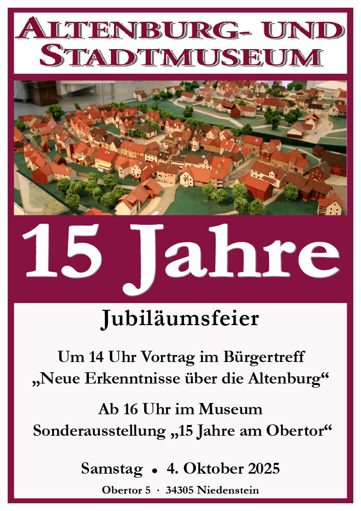 15 Jahre Altenburg- und Stadtmuseum Niedenstein
